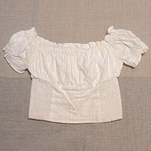 White crop top by Gianni Bini. Size S.